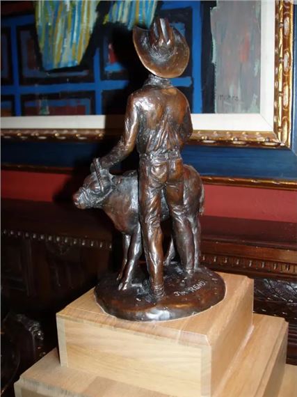 Jim Reno | Rodeo Cattle Auction Champion Trophy Sculpture | MutualArt