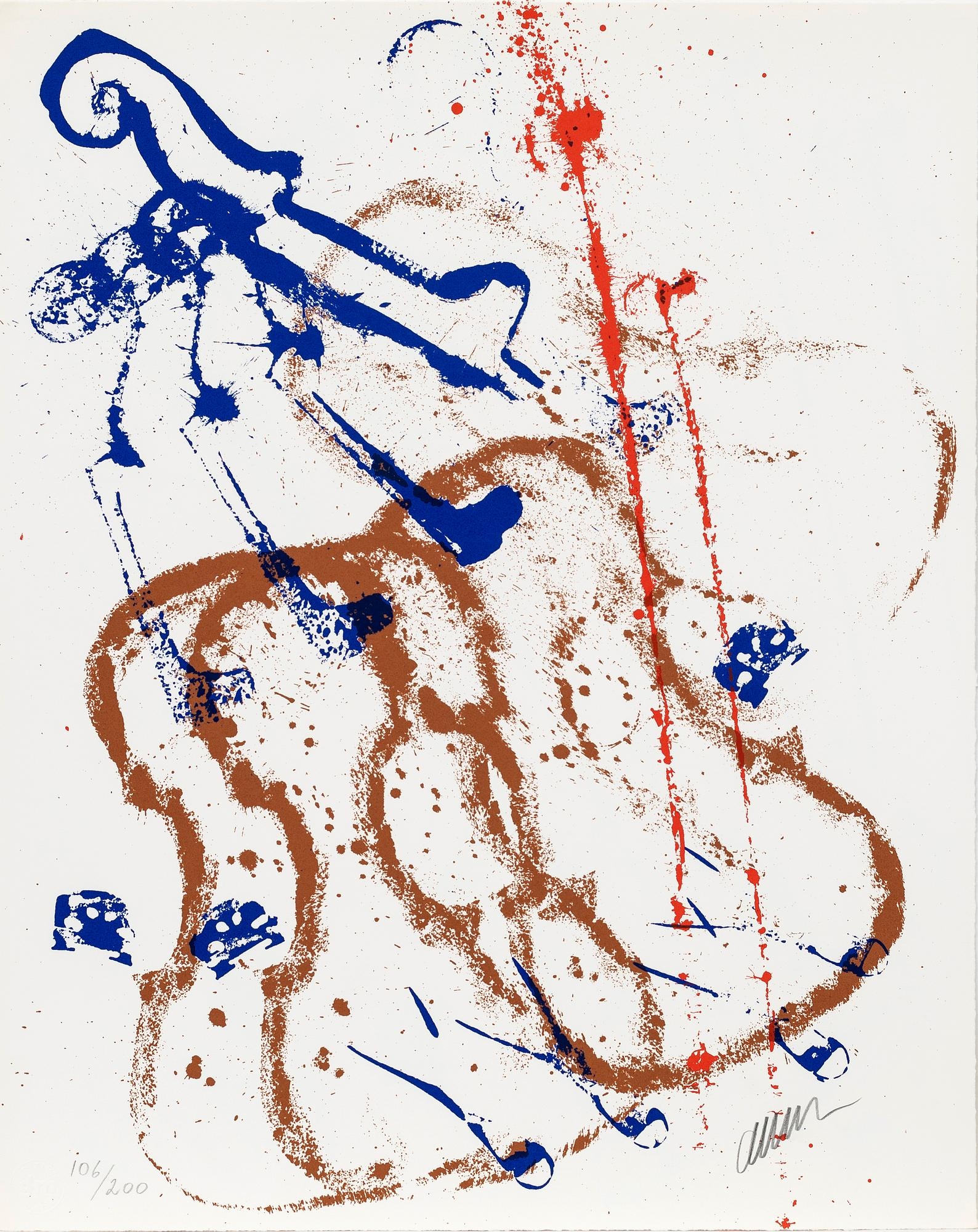 Arman | Folder, 2 of 3 sheets, Accords A Cordes Three Screenprints by ...