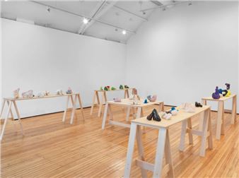 Installation view of Elsa Sahal exhibition at Nathalie Karg Gallery.