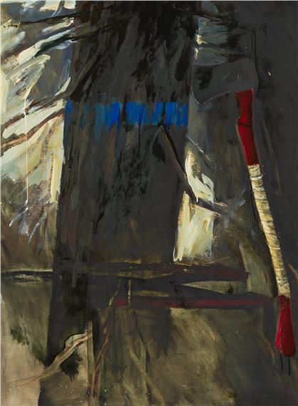 Untitled (Tree with Axe) - Deborah Oropallo