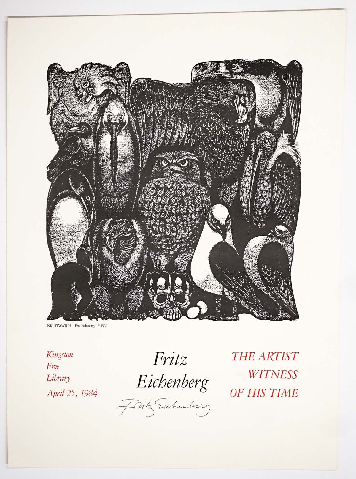 Fritz Eichenberg | Fritz Eichenberg (10) Exhibit Posters [5 SIGNED ...
