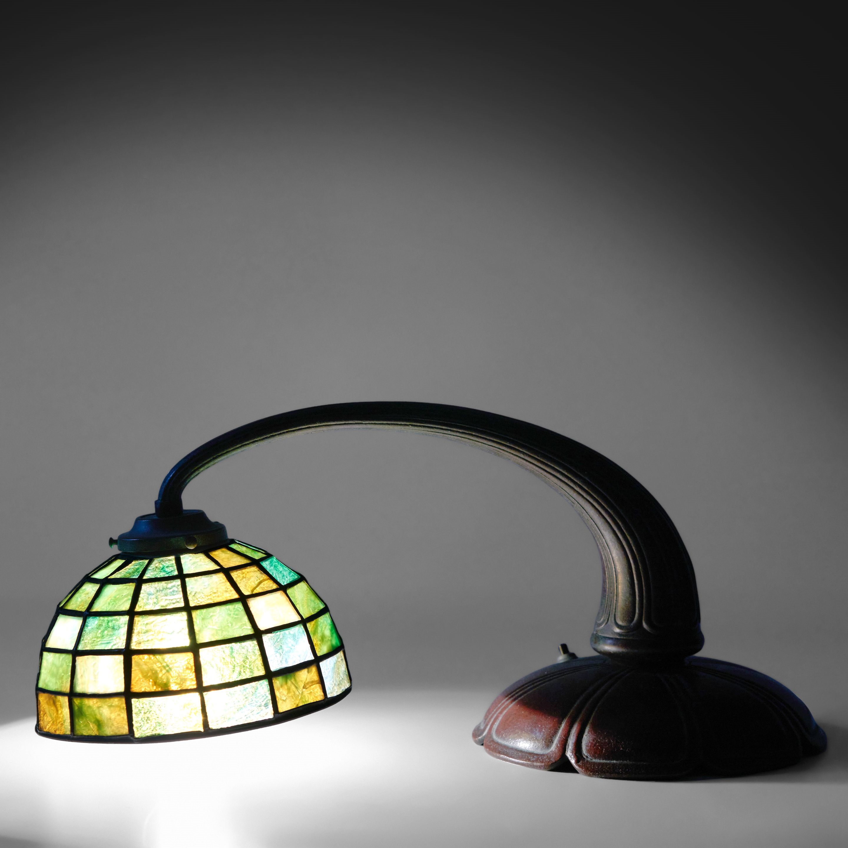 Handel Lamp Company | HANDEL COMPANY LEADED GLASS PIANO LAMP | MutualArt