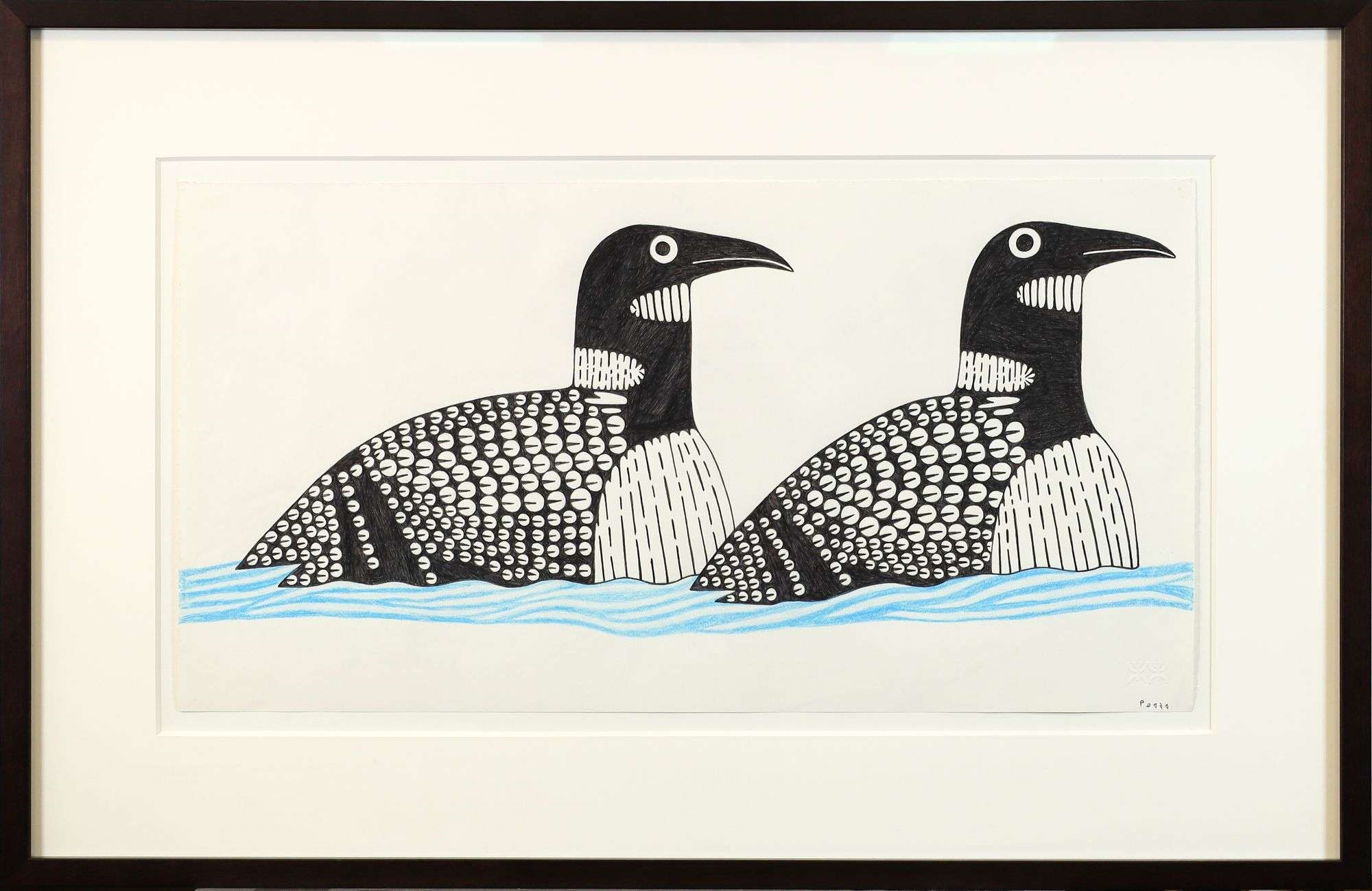 Kenojuak Ashevak | TWO LOONS | MutualArt