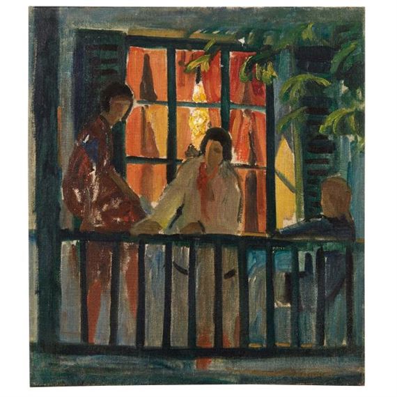 Au Balcon - Konstantin Alexeyevitch Korovin