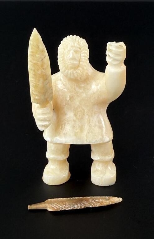 Isaac Koyuk | Isaac Koyuk Alaskan Inuit Eskimo Ivory Carving | MutualArt