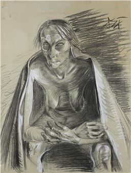 Studio per 'Vecchia Seduta - Otto Dix