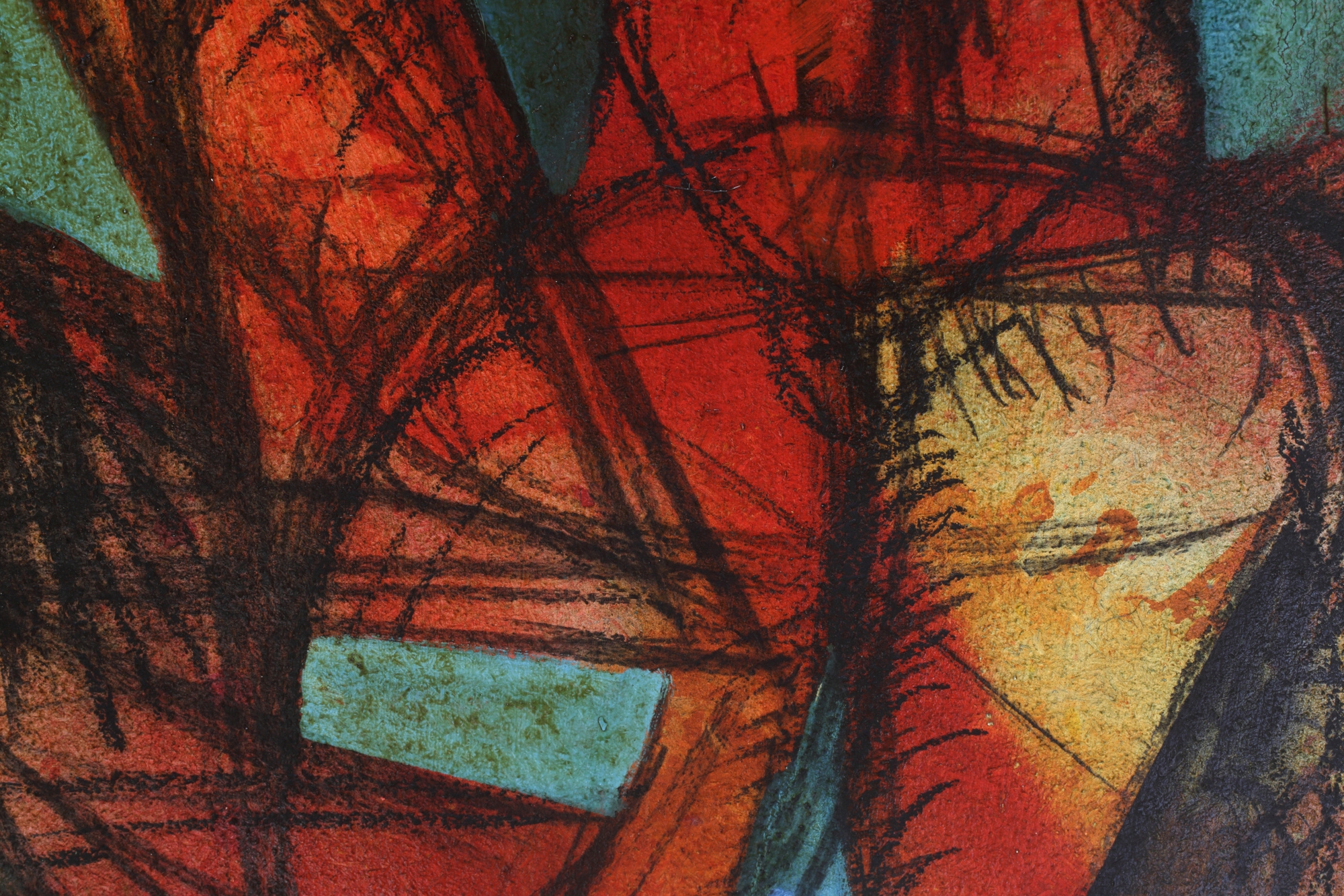 Wolfgang Gorius | Berittener, Öl auf Holzplatte (1954 - 1955) | MutualArt