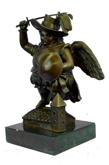 Fernando Botero | Archangel with large hat | MutualArt