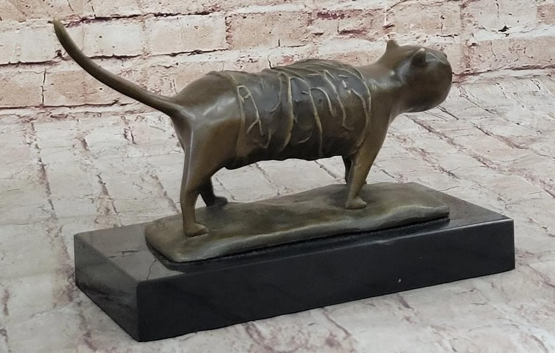 Fernando Botero | Abstract Stray Cat Inspired Bronze Statue | MutualArt