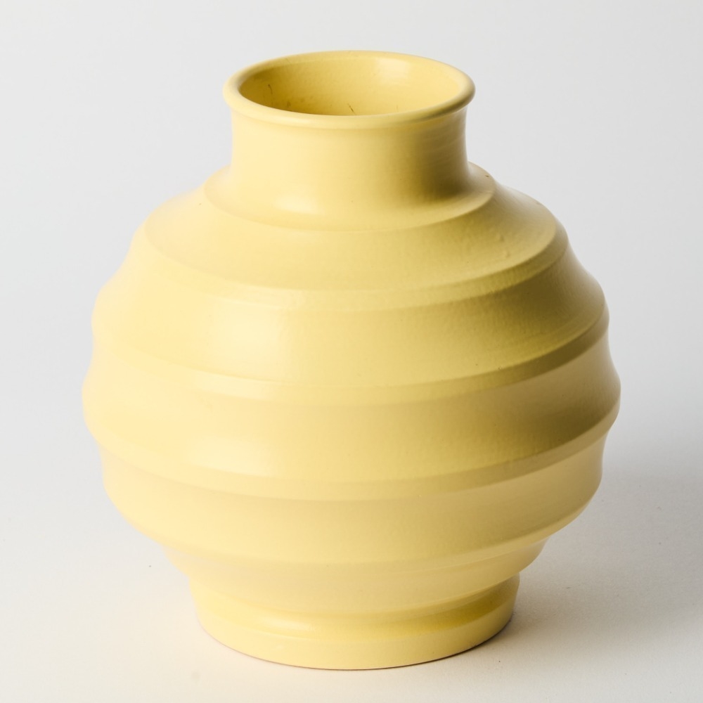 Keith Day Pearce Murray | A Keith Murray Yellow Ribbed Vase | MutualArt