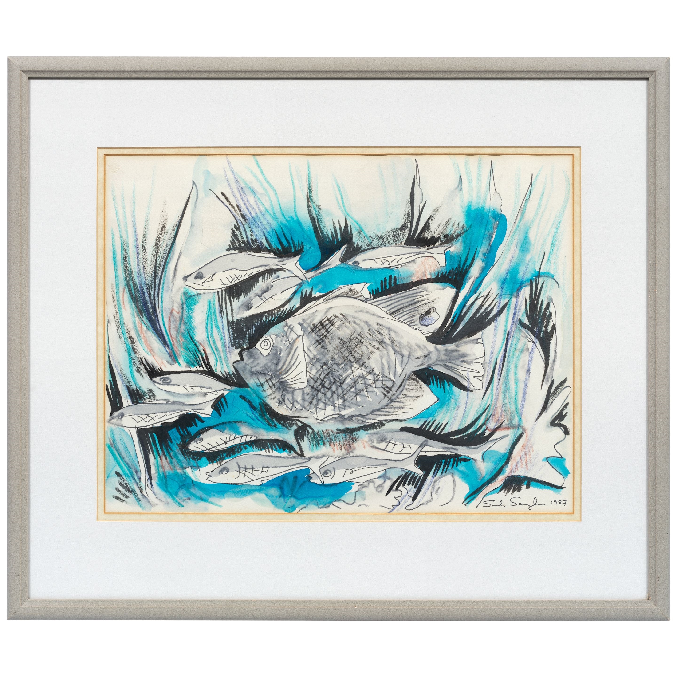 Senaka Senanayake | Untitled (Fish) (1987) | MutualArt