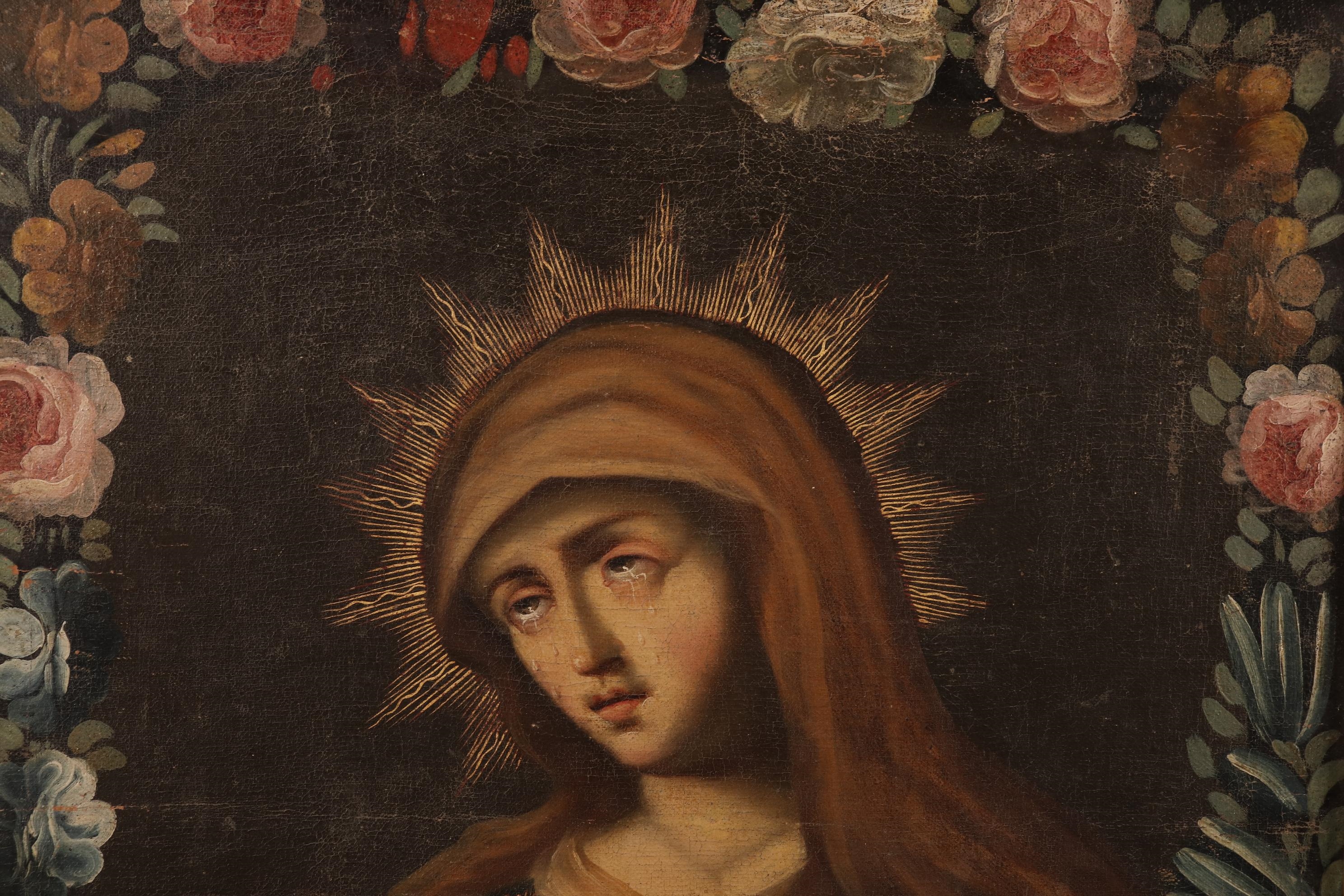 Cuzco School, 18th Century | La Dolorosa (The Virgin of Sorrows) (early ...