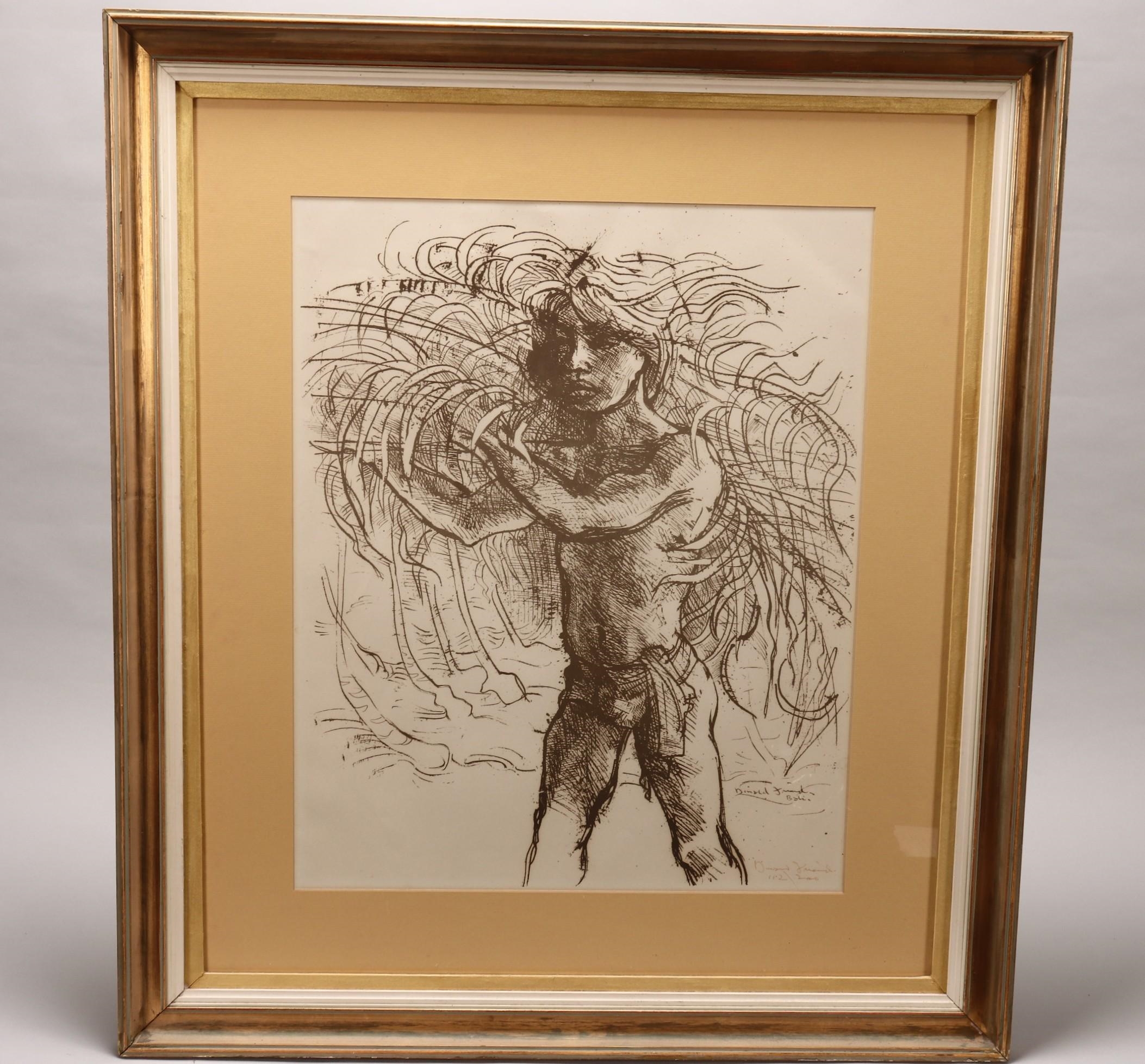 Donald Friend | Balinese Boy (From the Cosmic Turtle Series) | MutualArt