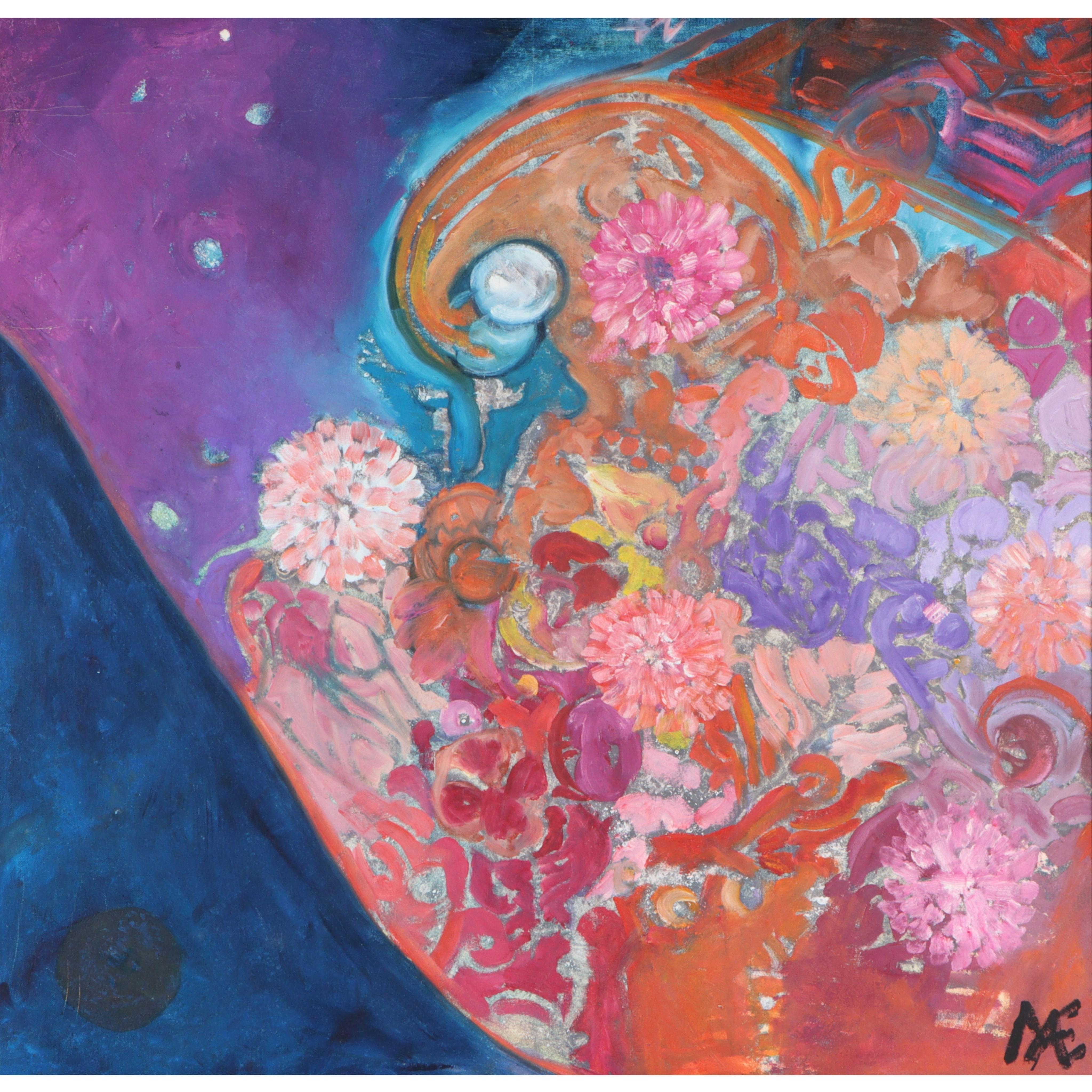Mae Alice Engron | floral abstract | MutualArt