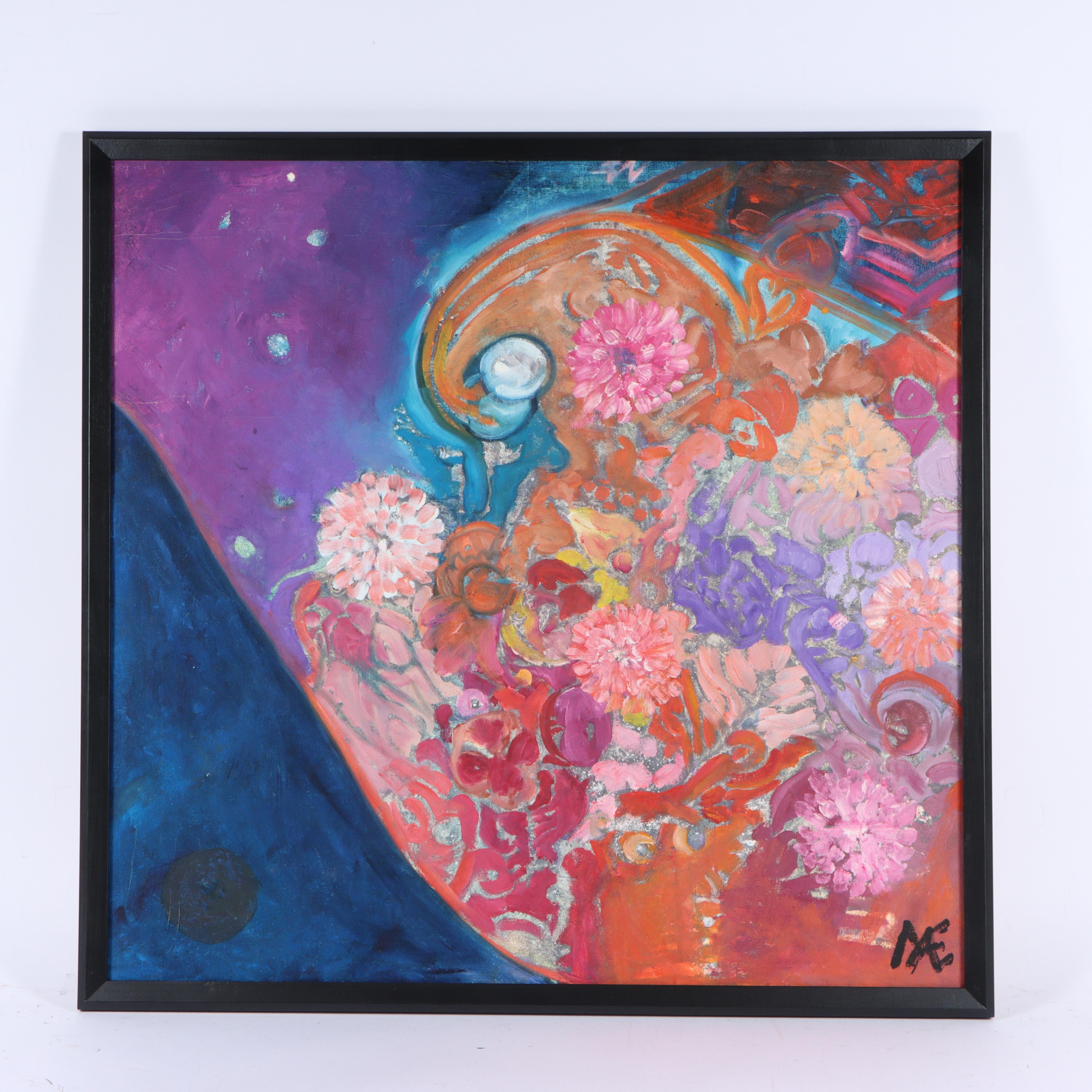 Mae Alice Engron | floral abstract | MutualArt