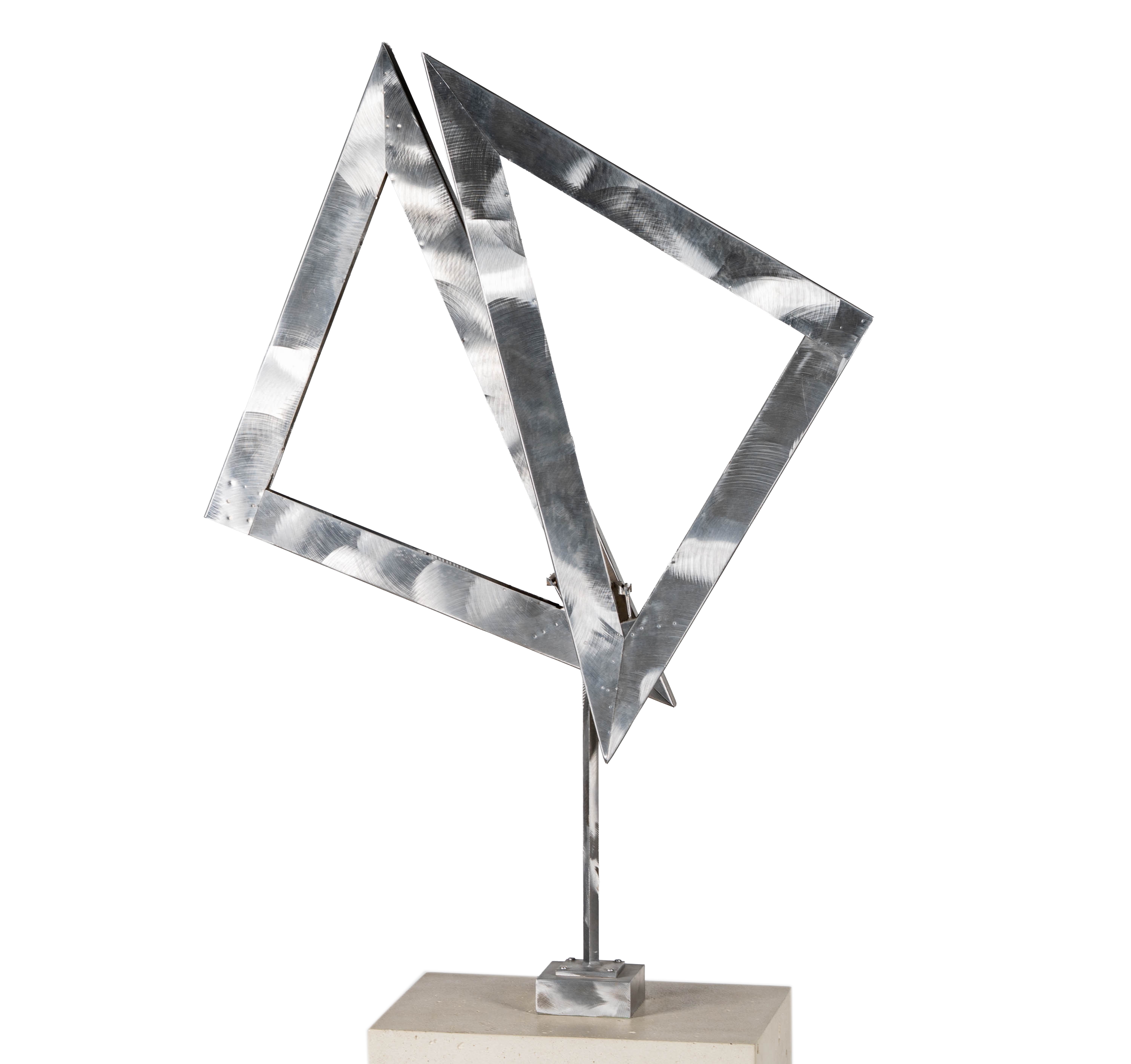 George Rickey | Two Open Triangles Up III (30) | MutualArt