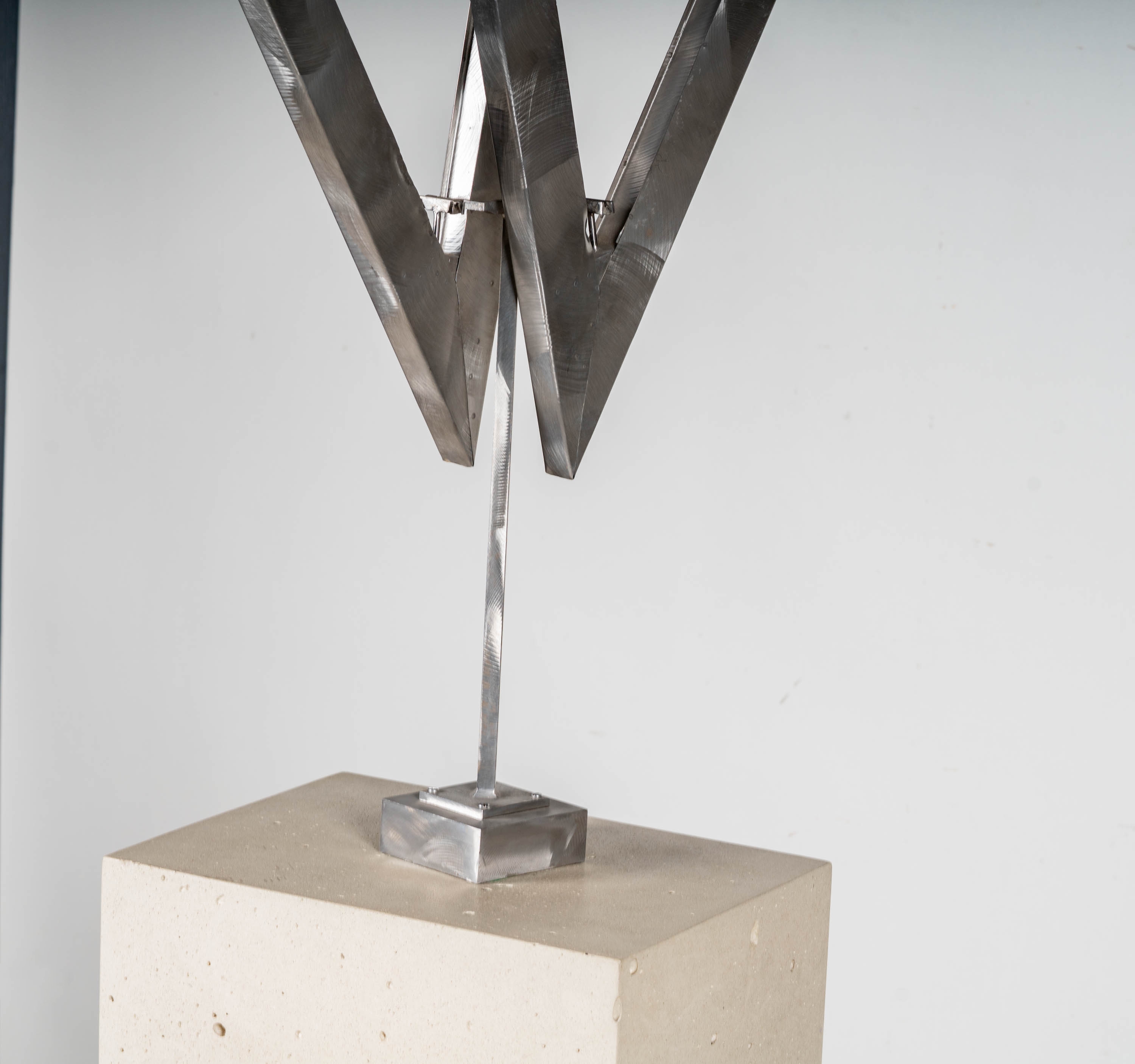 George Rickey | Two Open Triangles Up III (30) | MutualArt