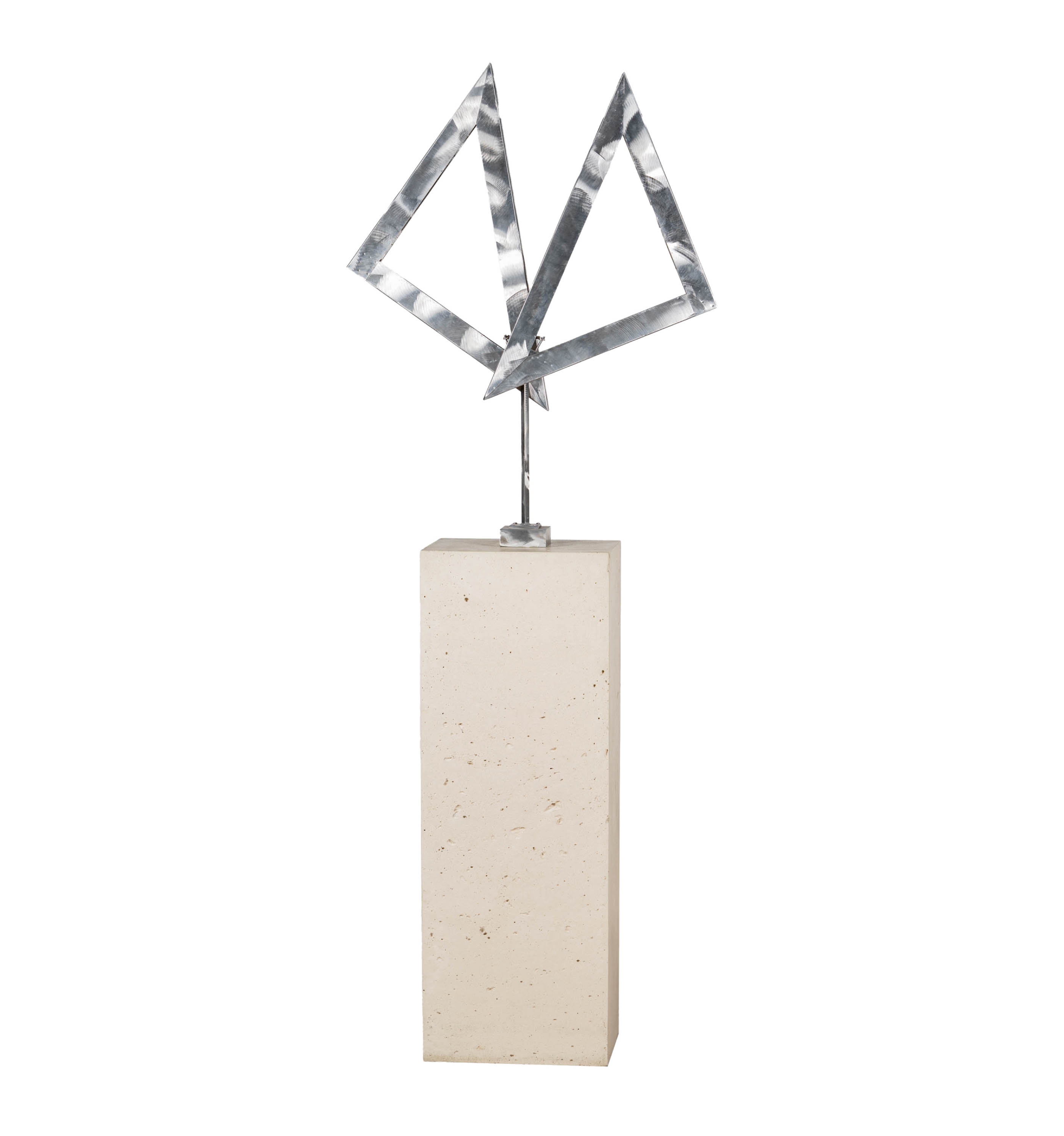 George Rickey | Two Open Triangles Up III (30) | MutualArt