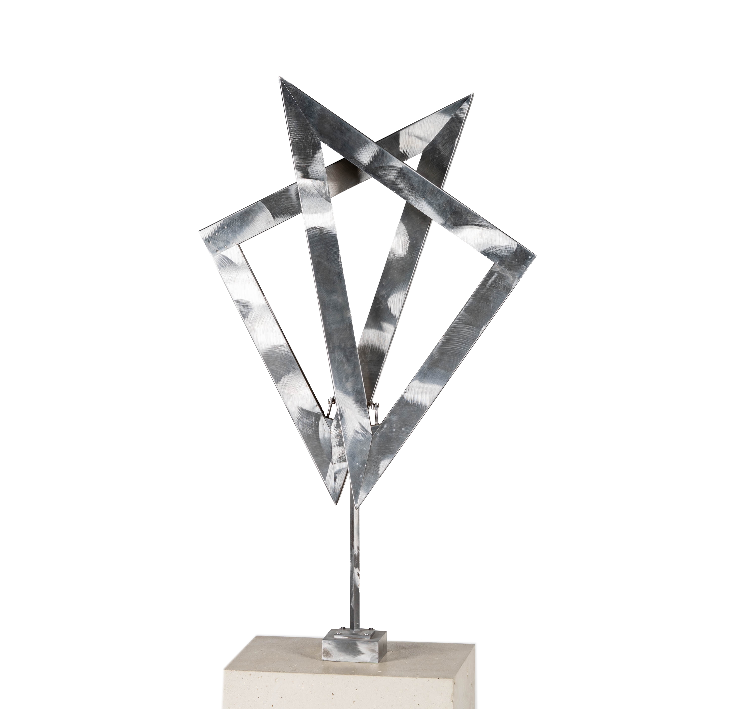 George Rickey | Two Open Triangles Up III (30) | MutualArt