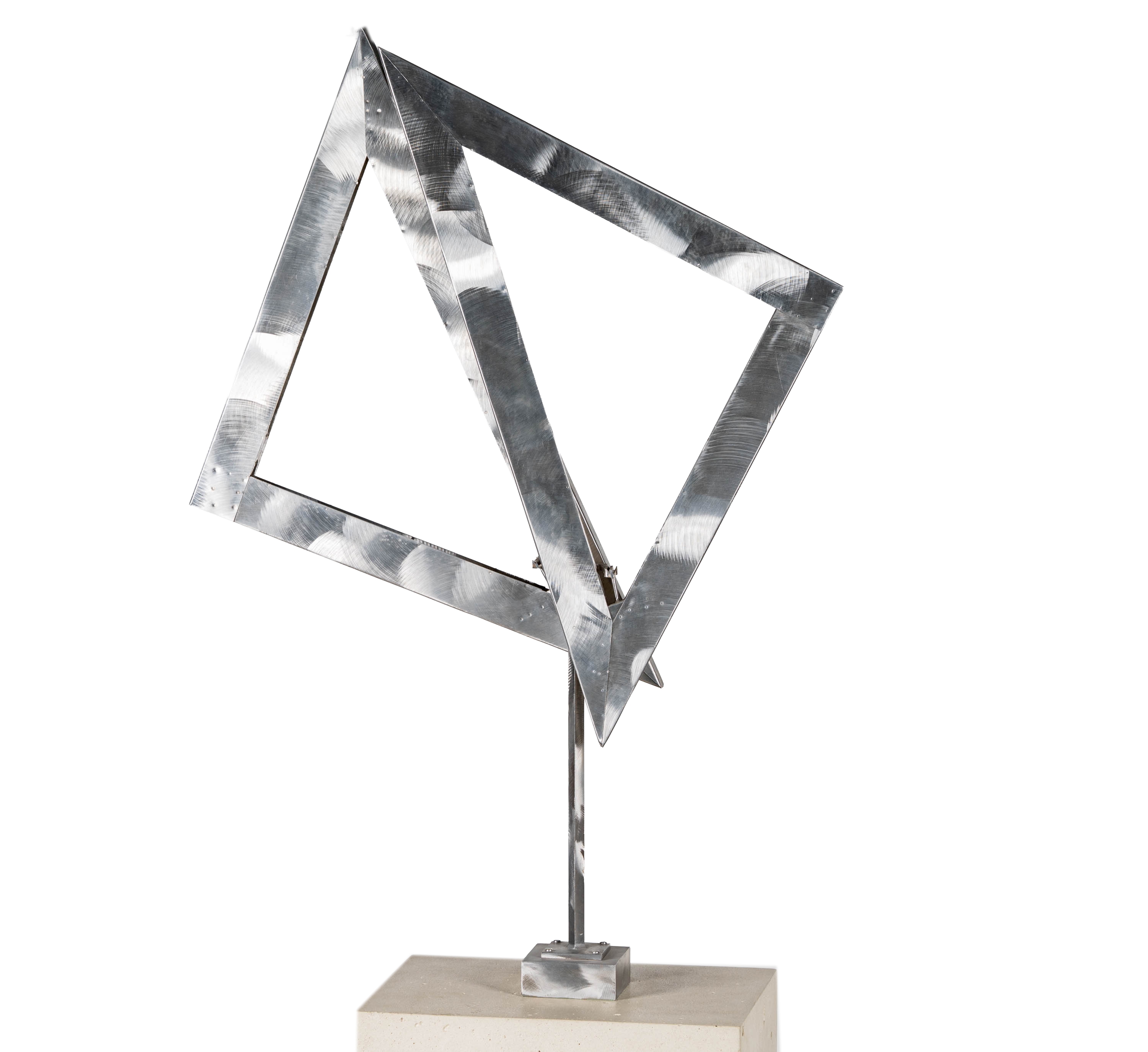 George Rickey | Two Open Triangles Up III (30) | MutualArt