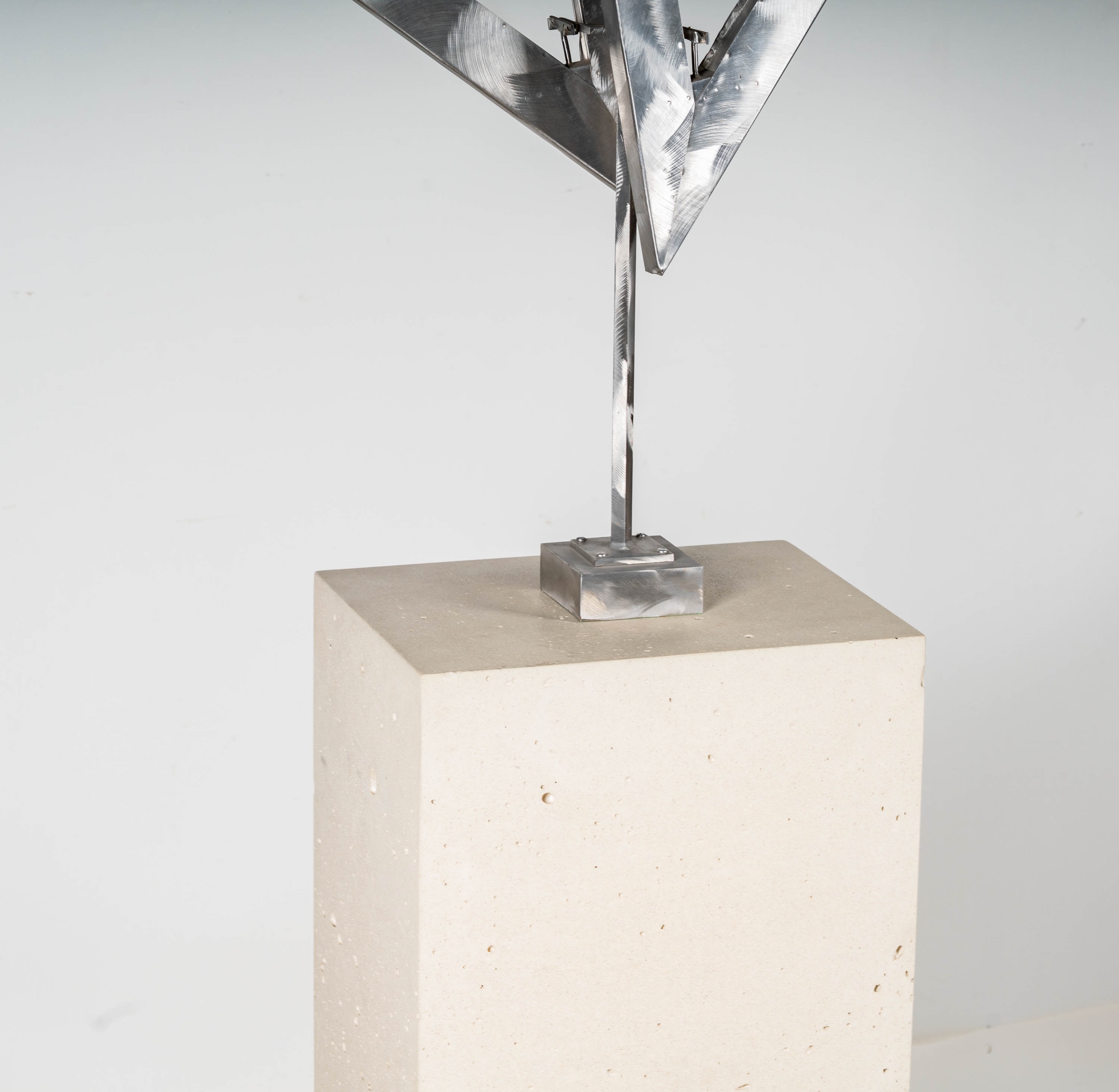 George Rickey | Two Open Triangles Up III (30) | MutualArt