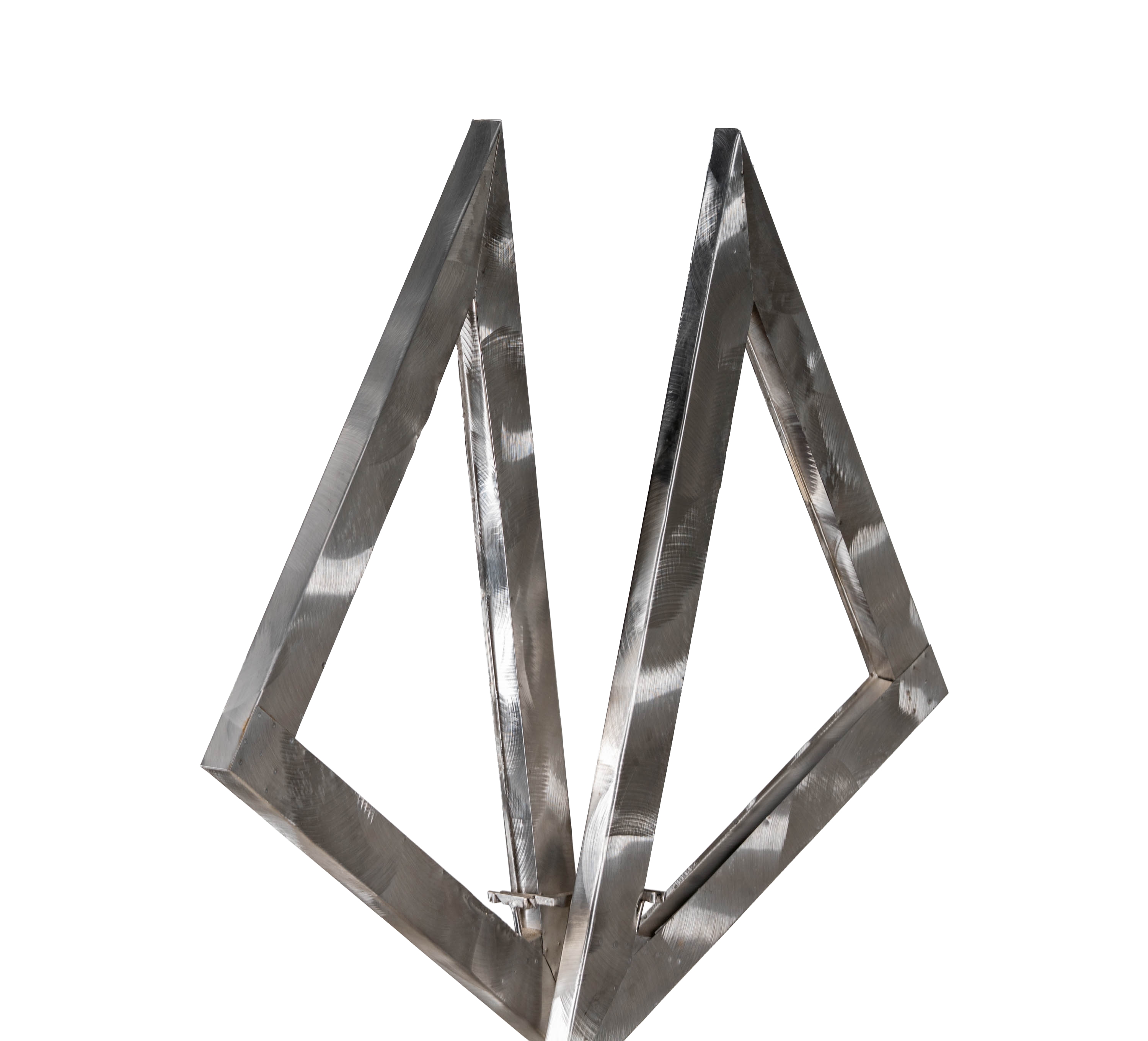 George Rickey | Two Open Triangles Up III (30) | MutualArt