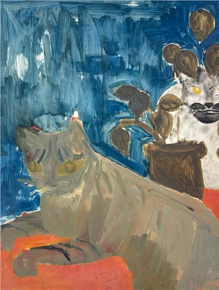 Lester Johnson | Cats (1951) | MutualArt