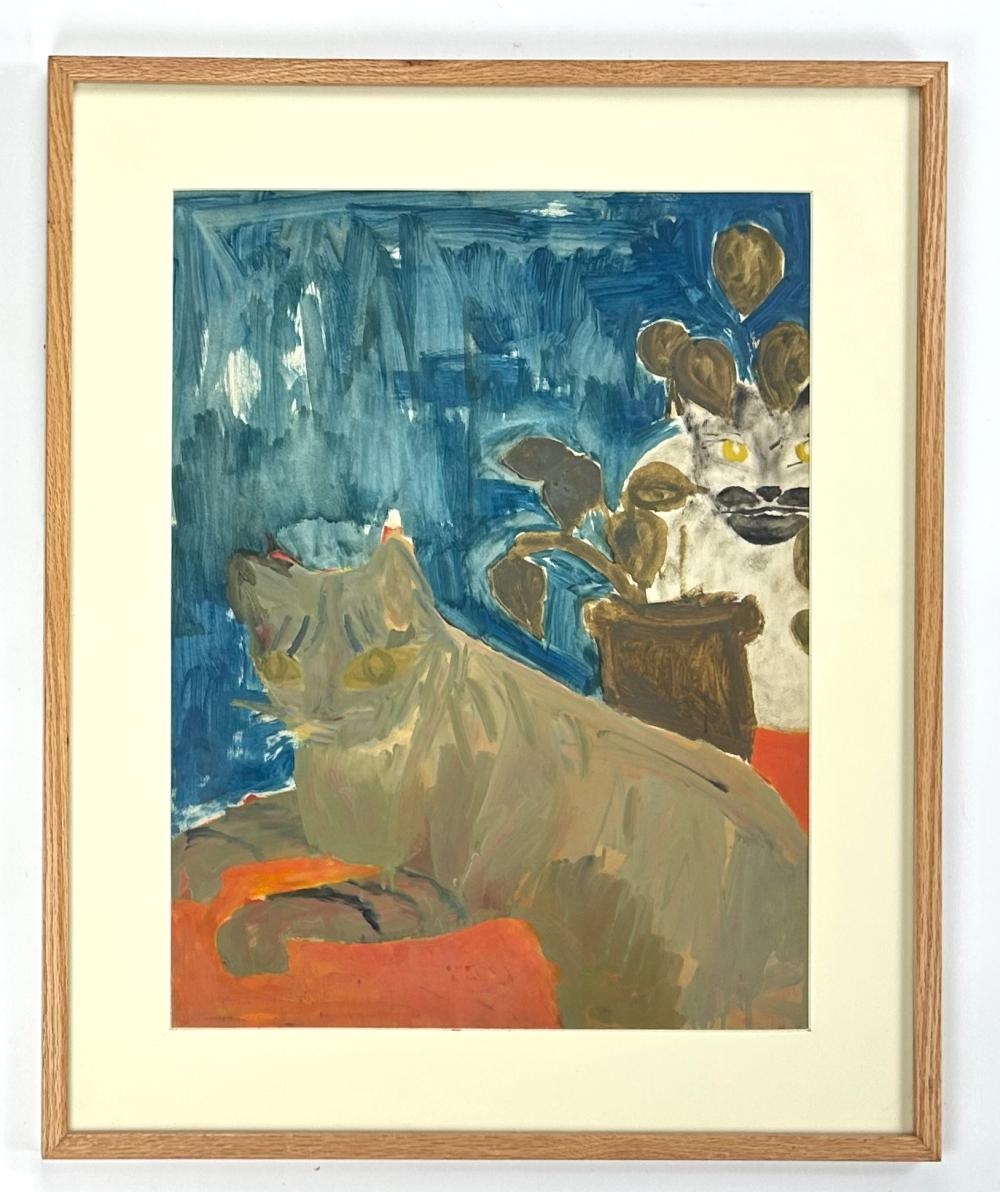 Lester Johnson | Cats (1951) | MutualArt