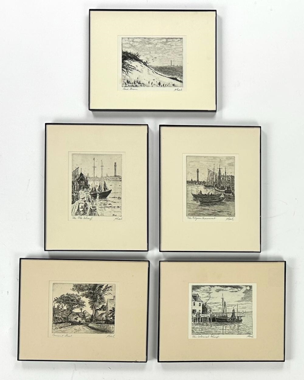 Albert Edel | Lot of 5 Etchings | MutualArt