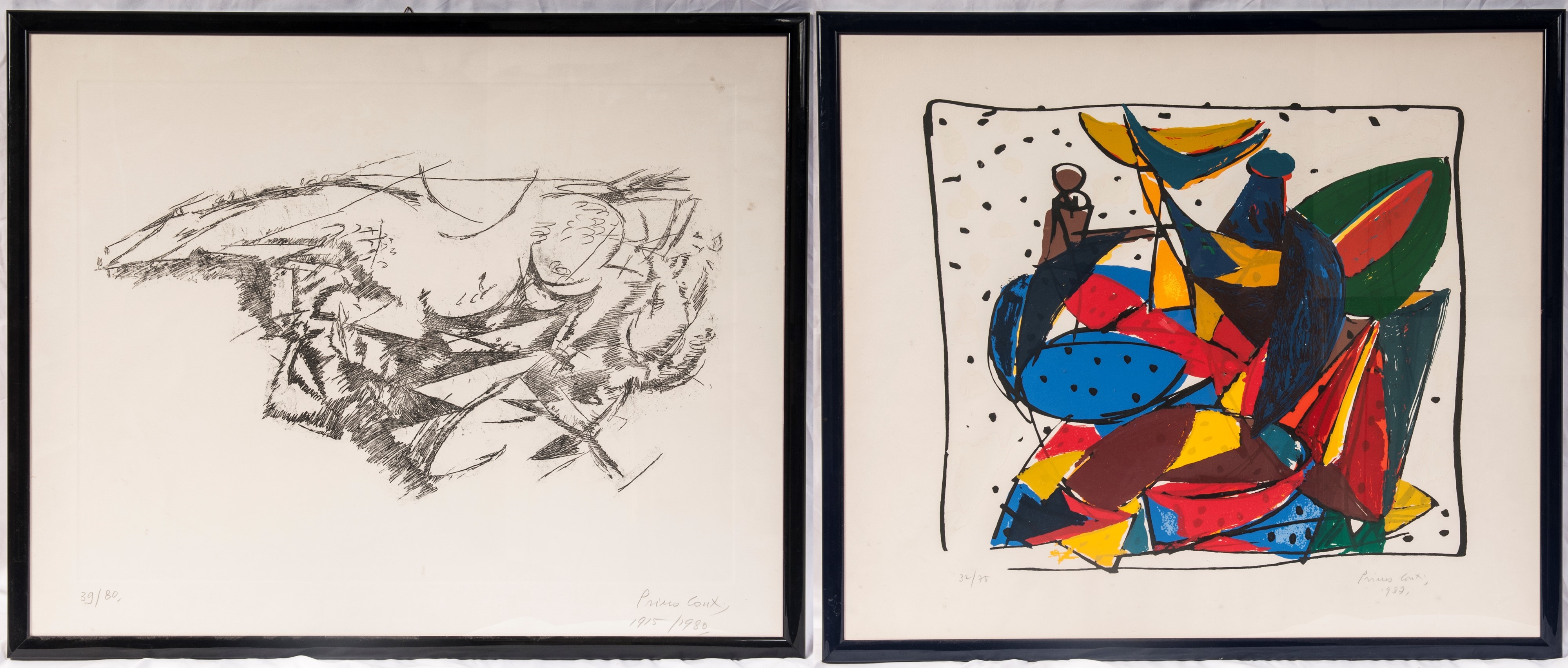 Primo Conti | Untitled, lot of two multiples on paper | MutualArt