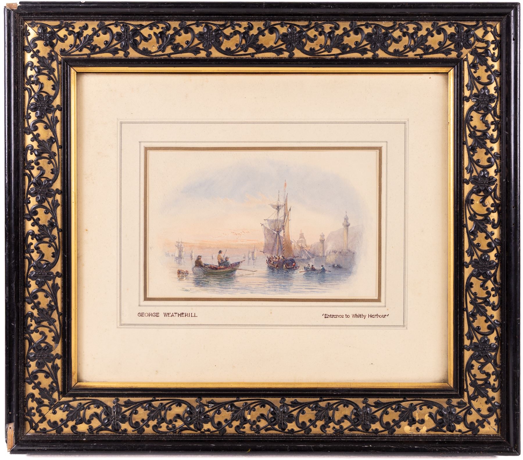 George Weatherill | Entrance to Whitby Harbour | MutualArt