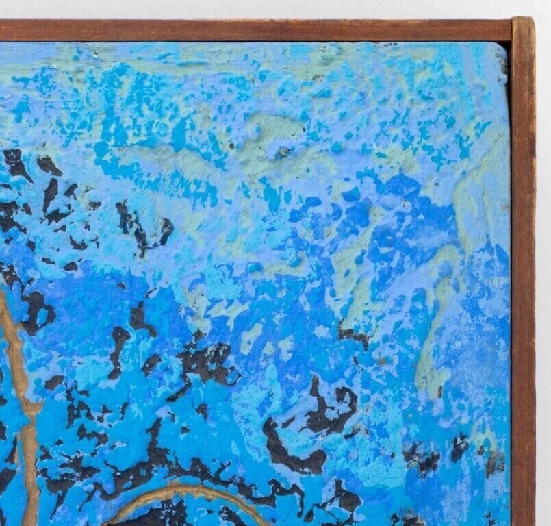 Al Robi | Three Girls Playing Jump Rope on a Blue Ground | MutualArt