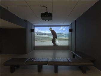 Installation view of Leticia Parente exhibition at MIT List Visual Arts Center.