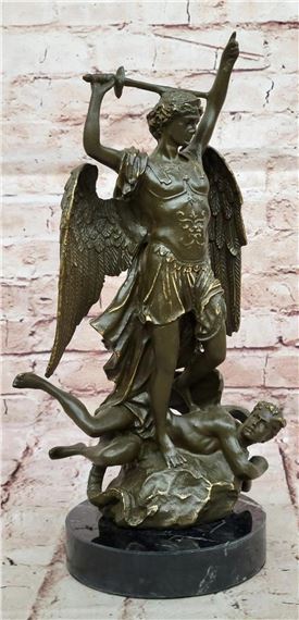 Jean-Baptiste Carpeaux | Saint Michael Slaying the Dragon Bronze ...
