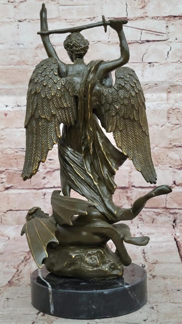 Jean-Baptiste Carpeaux | Saint Michael Slaying the Dragon Bronze ...