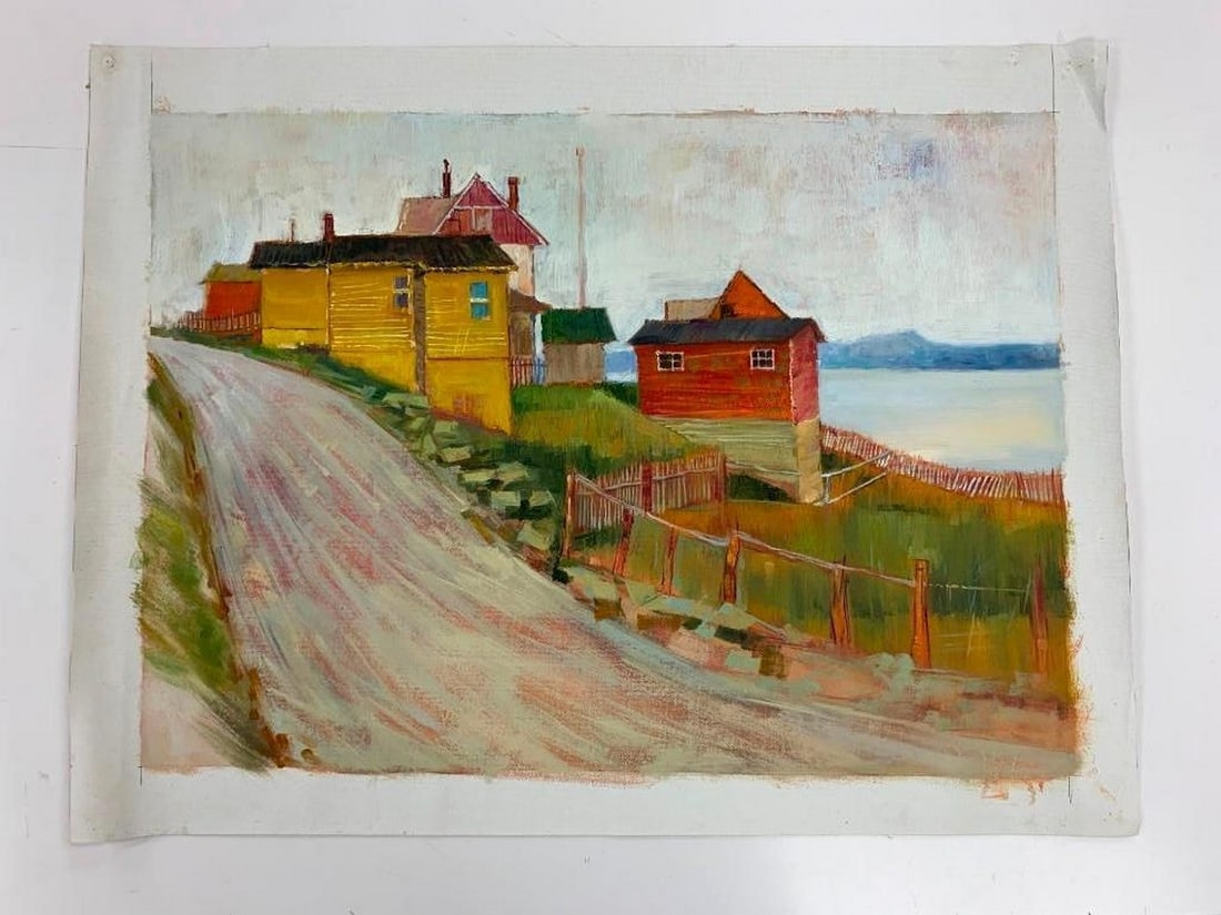 Alan Caswell Collier | Original 28 X 20 Acrylic Of Musgravetown ...