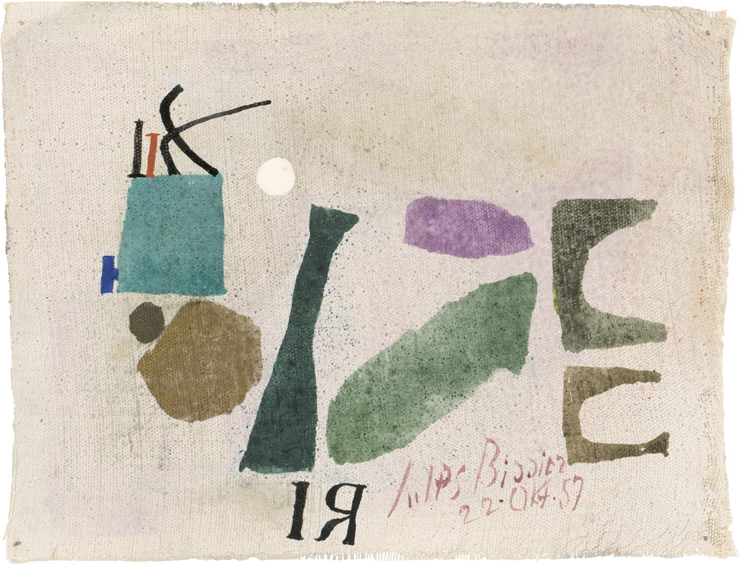 Julius Bissier | Untitled (1957) | MutualArt