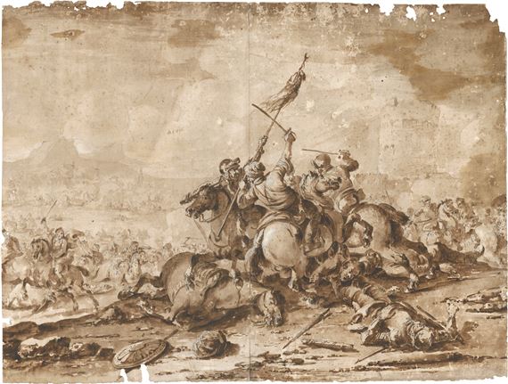 Reiterschlacht mit Orientalen - Francesco Simonini