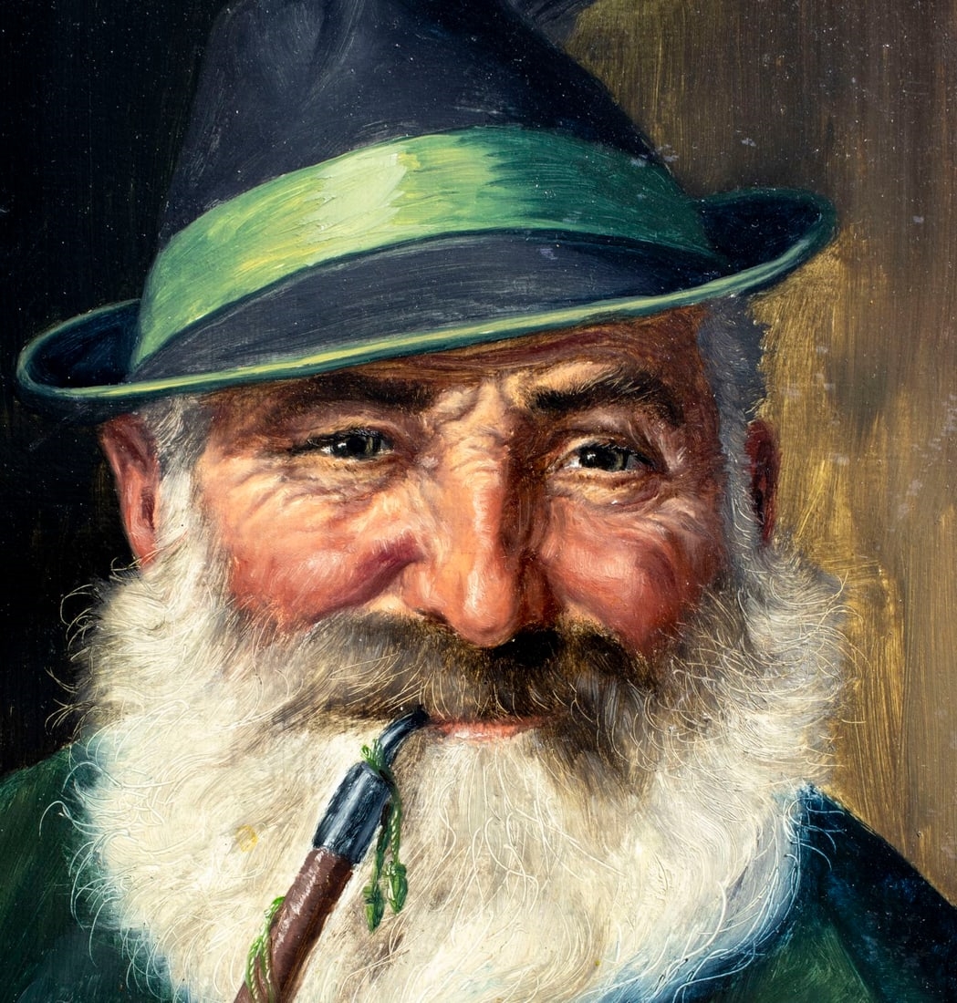 Fritz Müller | Portrait of Man with Pipe | MutualArt