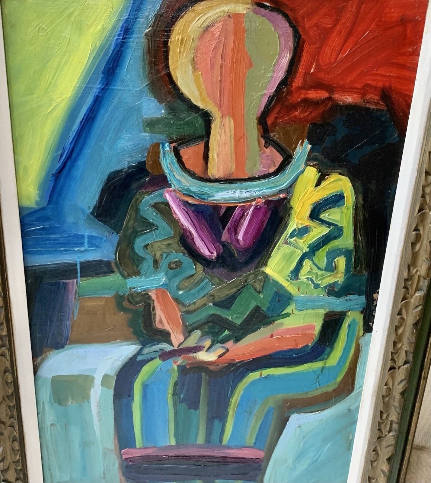 Zygmund Jankowski | Seated Expressionist Figure (1960) | MutualArt