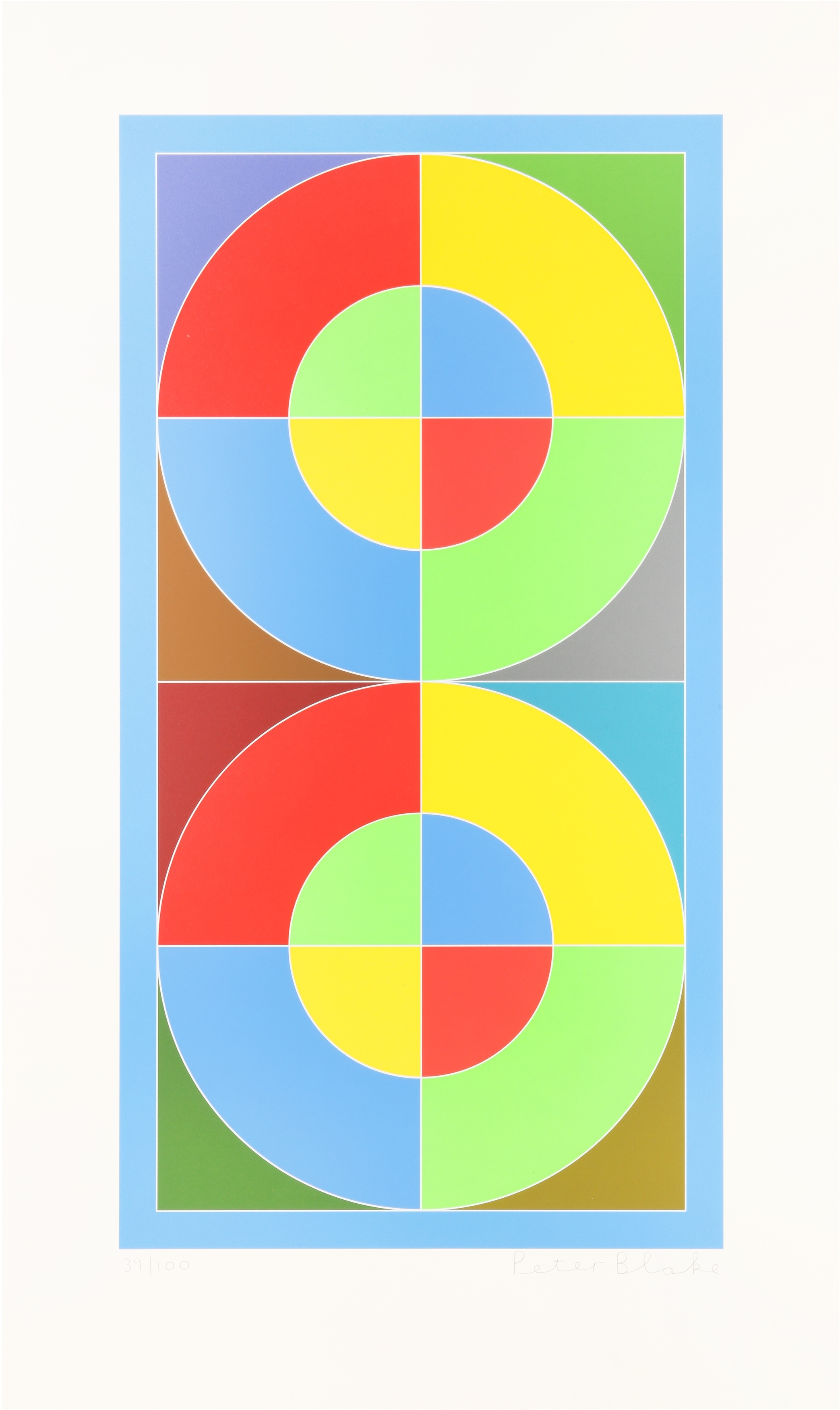 Peter Blake | Number 8 (three prints) (2013) | MutualArt