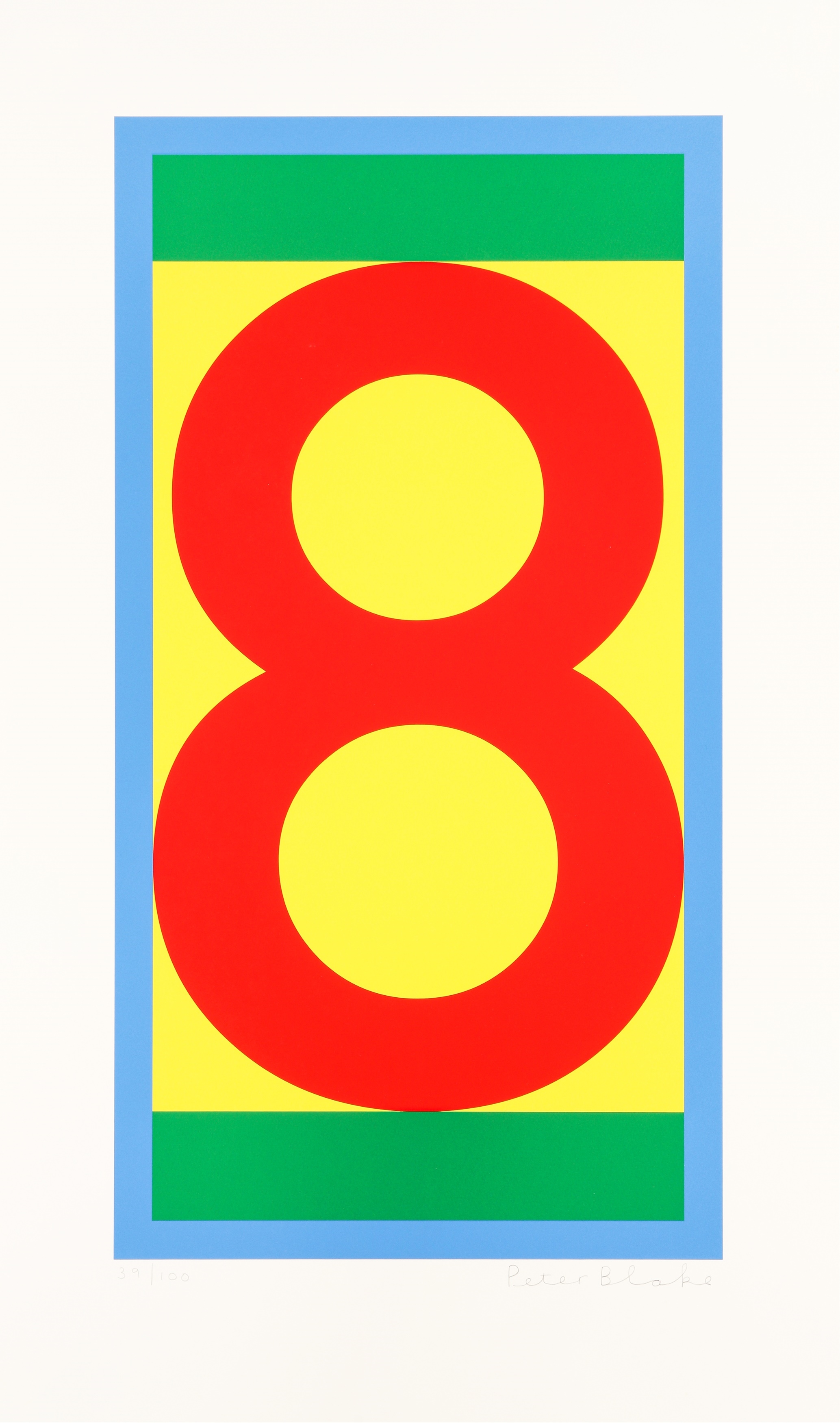 Peter Blake | Number 8 (three prints) (2013) | MutualArt