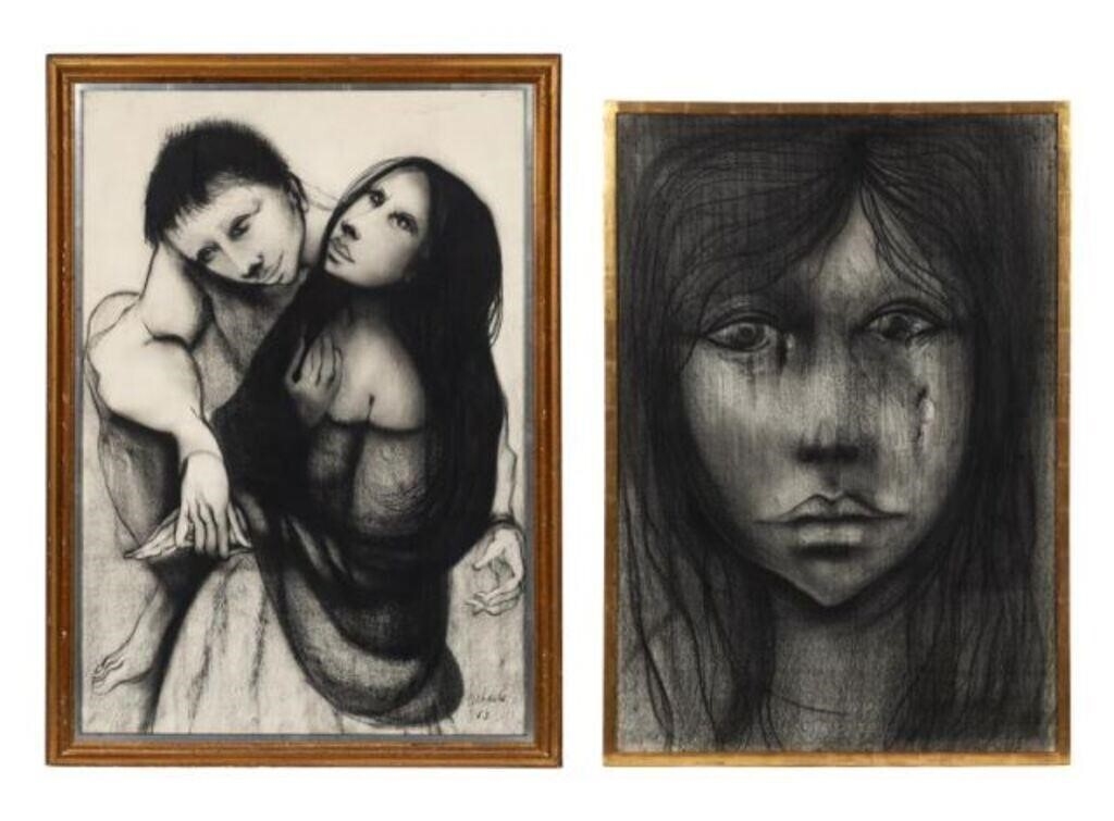 Michelle Michaux | Lot of Two Drawings by Michelle Michaux | MutualArt
