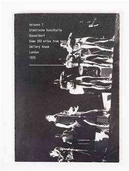 A black-and-white concert poster featuring a vertical stack of silhouetted figures on stage.