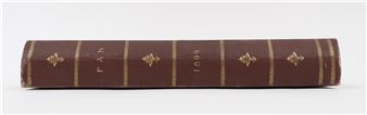 A vintage-style book spine with gold detailing and a classic design.