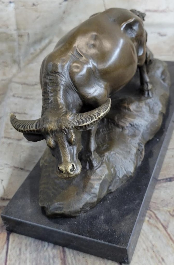 Miguel Fernando López (Milo) | Original Bull With Calf Bronze Sculpture ...
