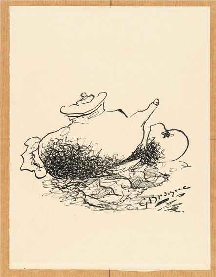 Georges Braque | Indian ink over pencil on cream-coloured wove paper ...
