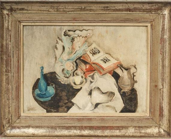 Alice Halicka | Still life with book | MutualArt
