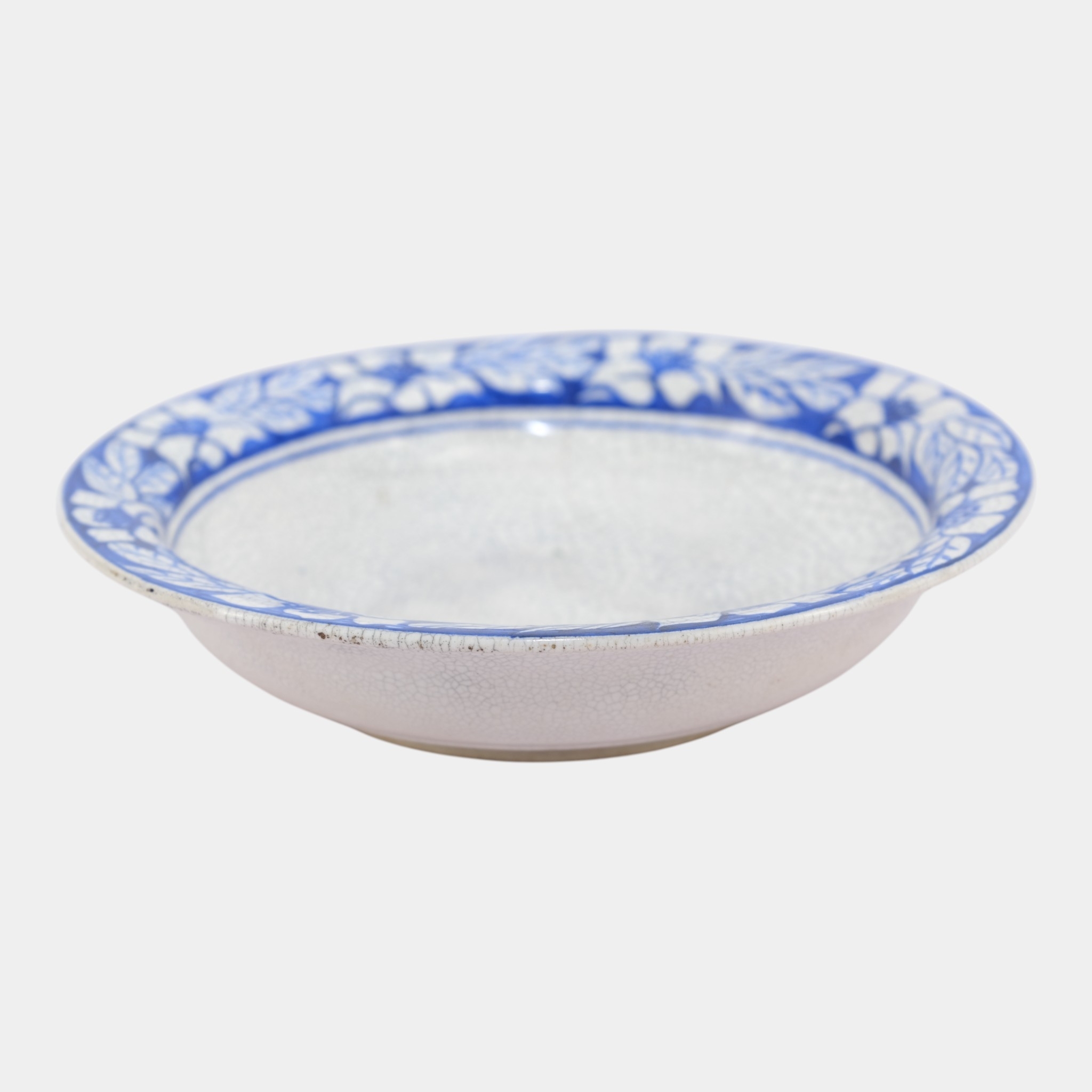 Dedham Pottery | Blue Floral Azalea Ceramic Bowl (1896 - 1928) | MutualArt