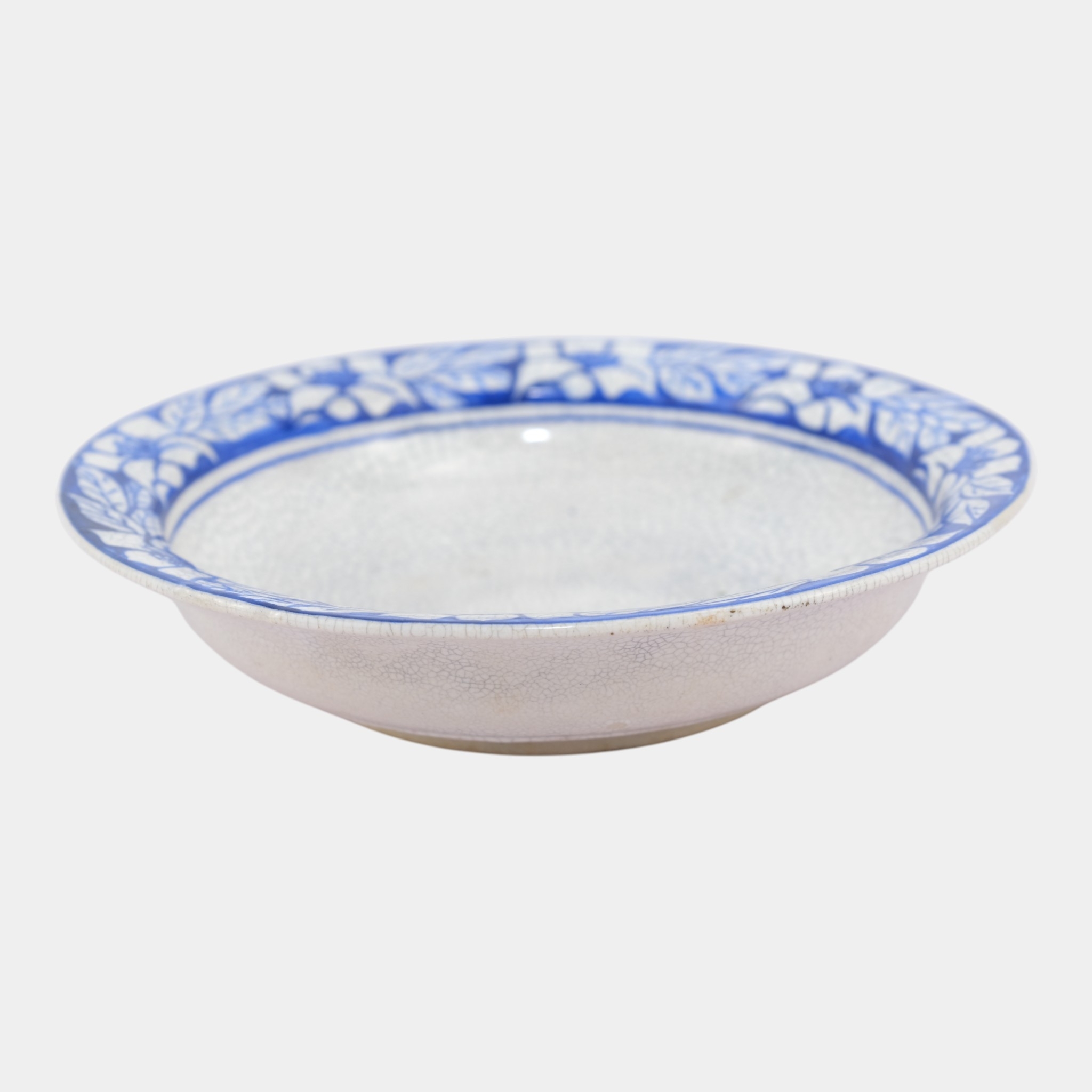 Dedham Pottery | Blue Floral Azalea Ceramic Bowl (1896 - 1928) | MutualArt